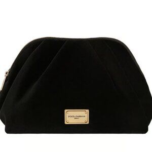 Dolce and Gabbana black velvet pouch (gwp)